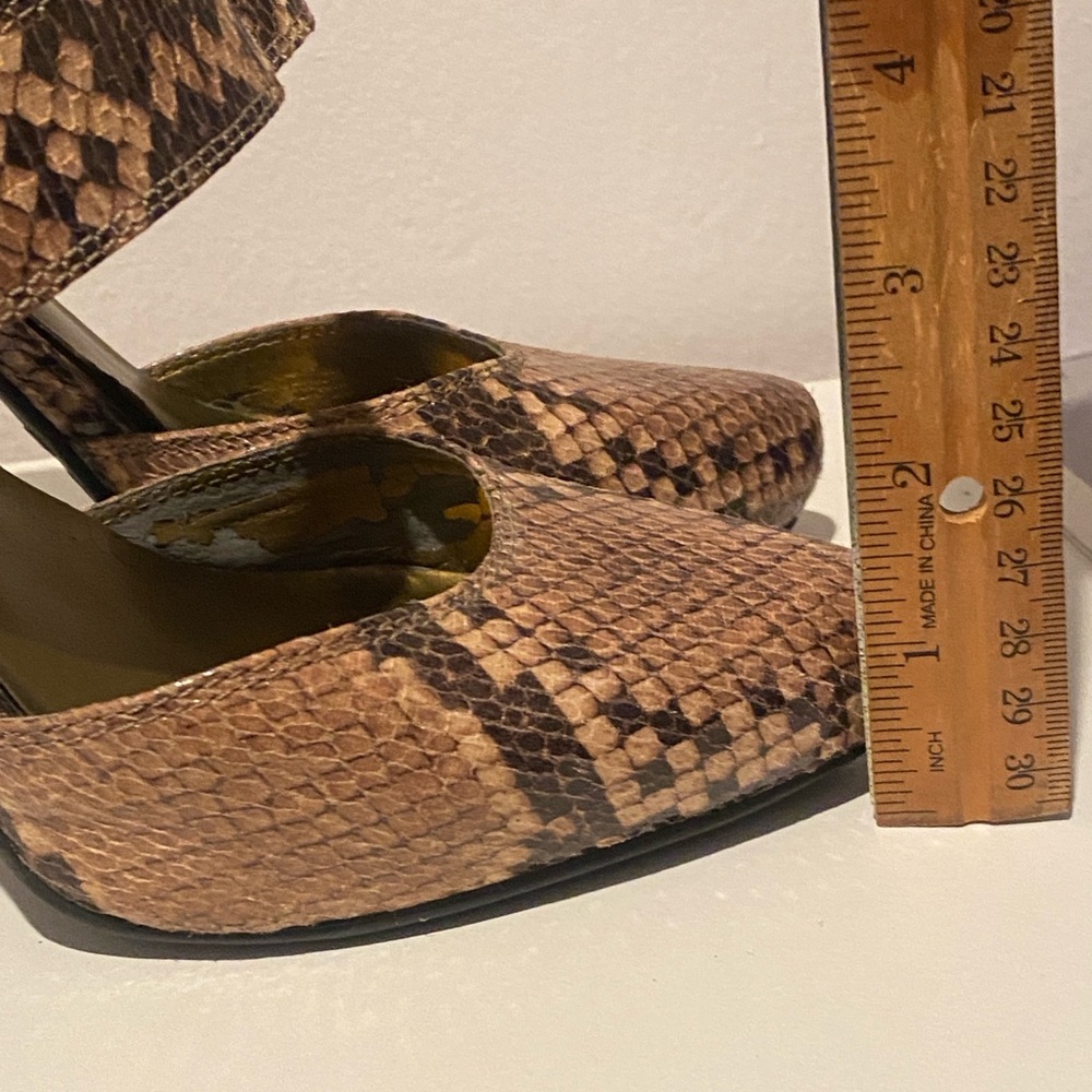 GUC - Vintage Python heels Size 7 NINE WEST - Picture 4 of 8